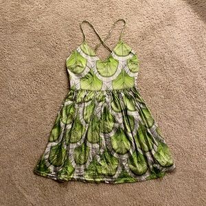 100% silk cross strap Mara Hoffman dress